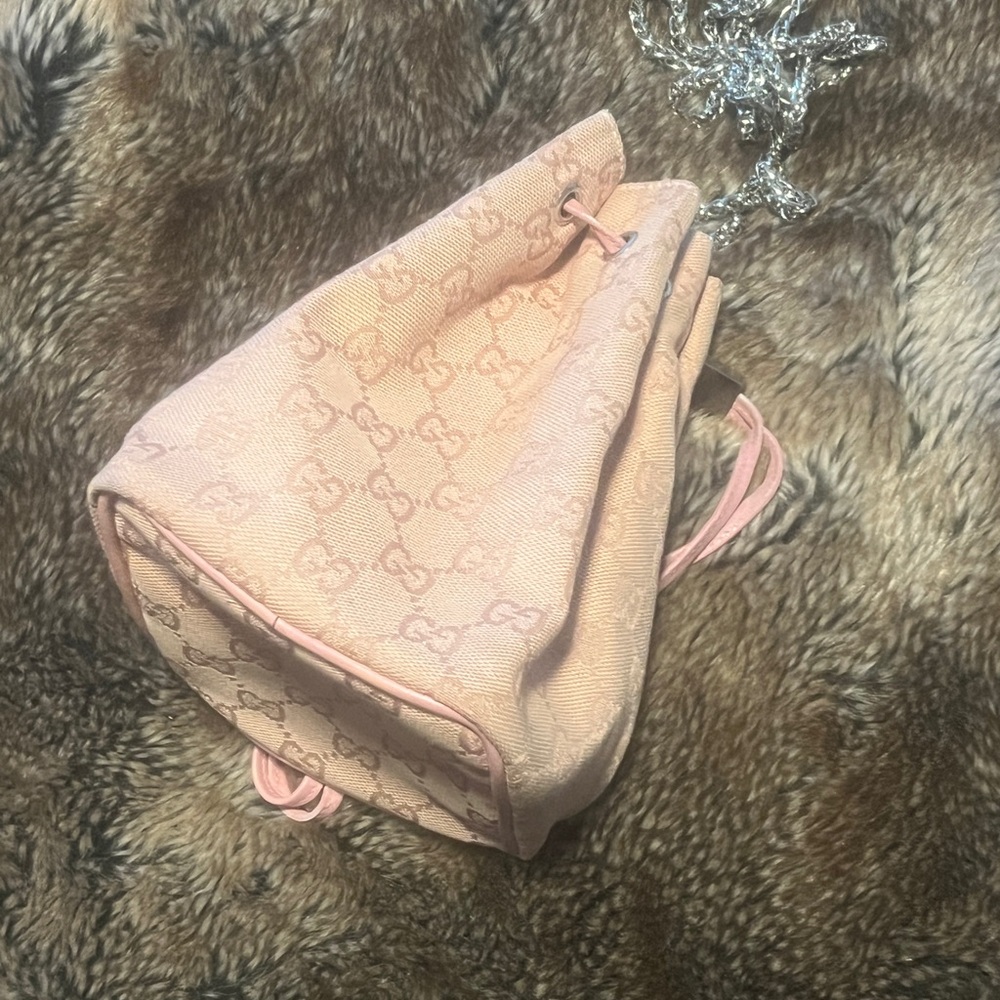 Gucci Pink Drawstring Bag